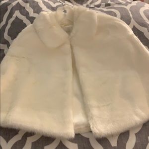 David’s Bridal Faux Fur Capelet